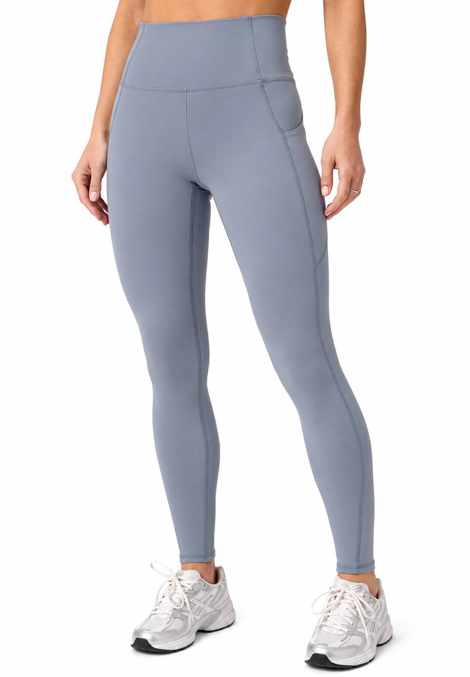 NWT Fabletics Oasis PureLuxe High Waisted Pocket Leggings Gray 3X Plus Size
